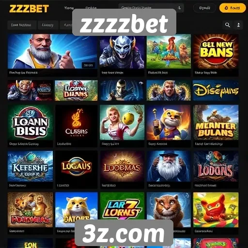 Variedade de jogos disponíveis no zzzzbet